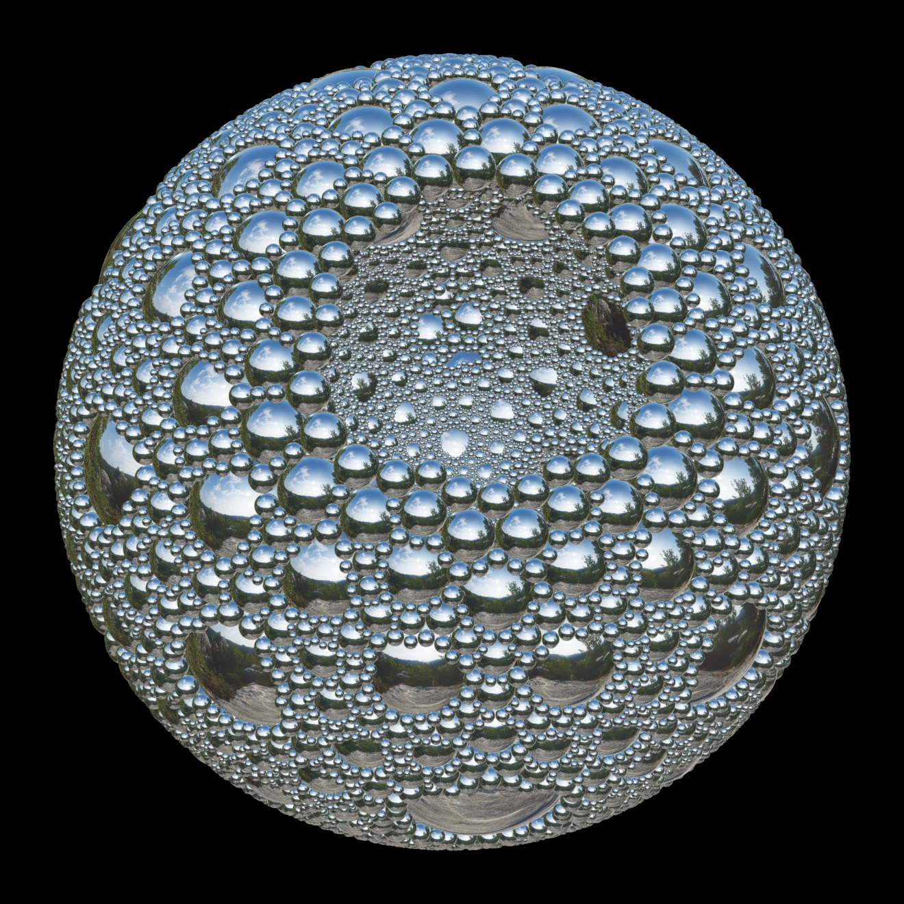 The canonical Chrome Apollonian gasket: spheres nested among smaller spheres